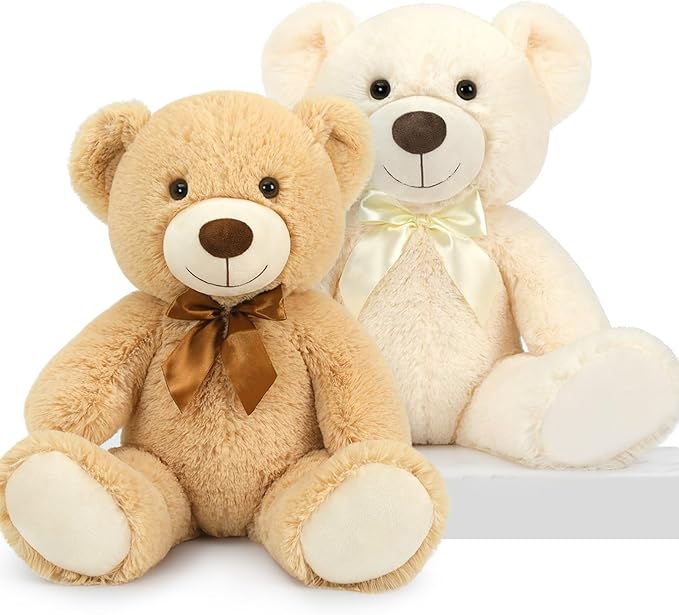 MorisMos Teddy Bear Stuffed Animals, 20" Bulk Teddy Bears Plush for Kids, Medium Size Bears for Baby Shower