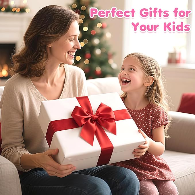 KIZZYEA Axolotl Plush Toys for Ages 0 1 2 3 4 5 6 7 8+ Year Old, Axolotl Mommy Stuffed Animal with 4 Baby Axolotls in Her Tummy, Plush Toys Set, Christmas Birthday Gifts for Baby, Toddler, Kids