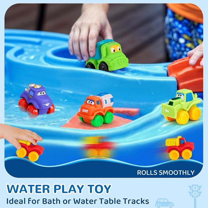 Soft Rubber Cars Toy for 1+ Year Old Boy with Playmat (Storage Bag)|12 PCS Construction Cars Baby Toys for Toddler Toys Age 18 Months |First Birthday Gift for 2 3 Year Old Boy