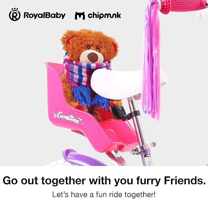 Chipmunk Kids Bike Toddlers 12 14 16 18 Inch Wheel Bicycle Beginners Boys Girls Ages 3-11 Years, Multiple Color Options