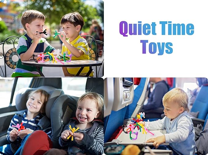 60 Pcs Magnets-Magnetic-Toys-Men-People, Colorful, Kids Travel Toys, for Refrigerator Magnets, Office, Whiteboard Decoration