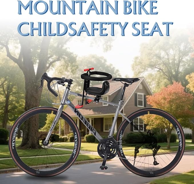 Child Sport Bike Seat - Front Mount,Sport Kids Bike Seat for Adult Bike,Sport Baby Bike Seat Front Mounted,Sport Toddler Bike Seat for Children 1~5 Years