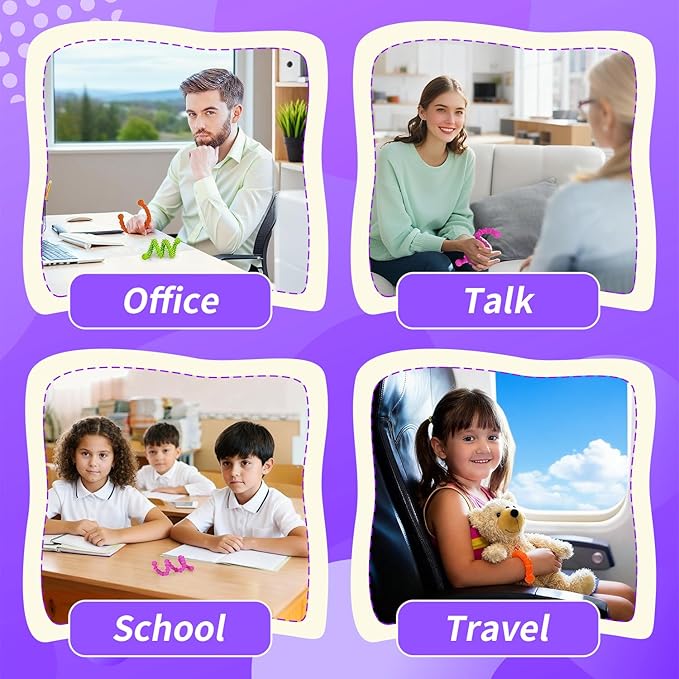 Sensory Fidget Toys for Kids with Autism & ADHD - Teacher Must Have for Classroom Calm Down Corner, Road Trip Essentials, Christmas & Birthday Stocking Stuffers Gifts for Boys & Girls.