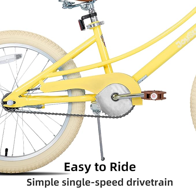 JOYSTAR Girls Bike for 2-12 Years Old Toddlers and Kids, 12" 14" 16" 18“ 20" Retro Style Kids Bike with Training Wheels, 18 20 Inch Children Bicycle with Kickstand