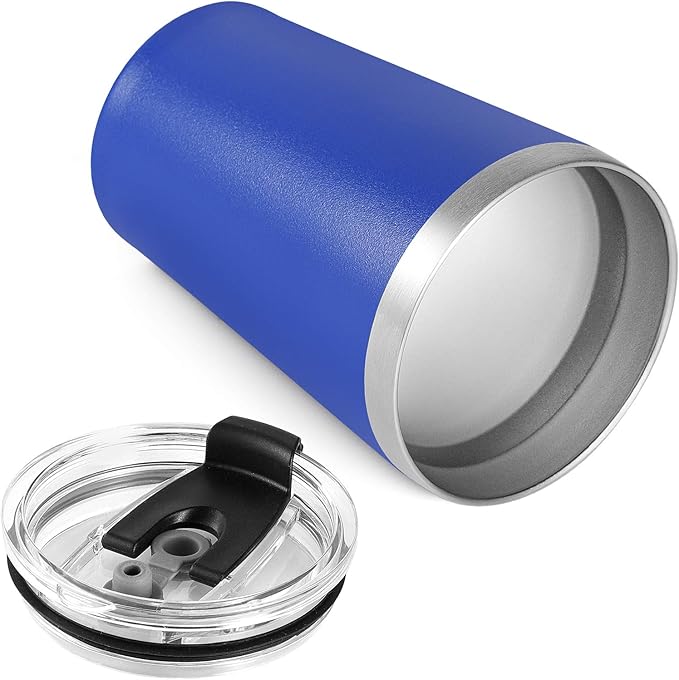 VEGOND 12oz Tumbler Stainless Steel Tumbler bulk Vacuum Insulated Double Wall Travel Tumbler with Lid and Straw Reusable Tumbler, Light Blue 6 Pack