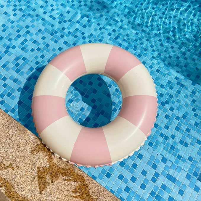 Children Swimming Ring, Inflatable Pool Floats Swim Tube Raft Toy with Fruits Mermaid Decorations Summer Water Fun Lounge Beach Lake Party Supplies for Kids