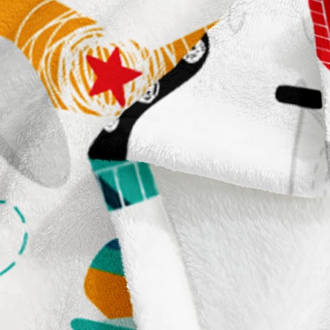 Wajade Airplane Blanket for Boys Soft Fleece Cute Aircraft Blanket for Couch Sofa Bedroom Fuzzy Flannel Blankets Birthday for Kids Boys 50"x60"