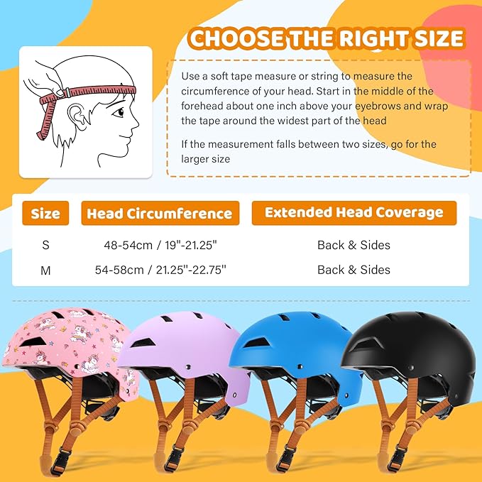 Kids Bike Helmet Ages 3-5-8-14, CPSC ASTM CPSIA Certified Toddler Helmet