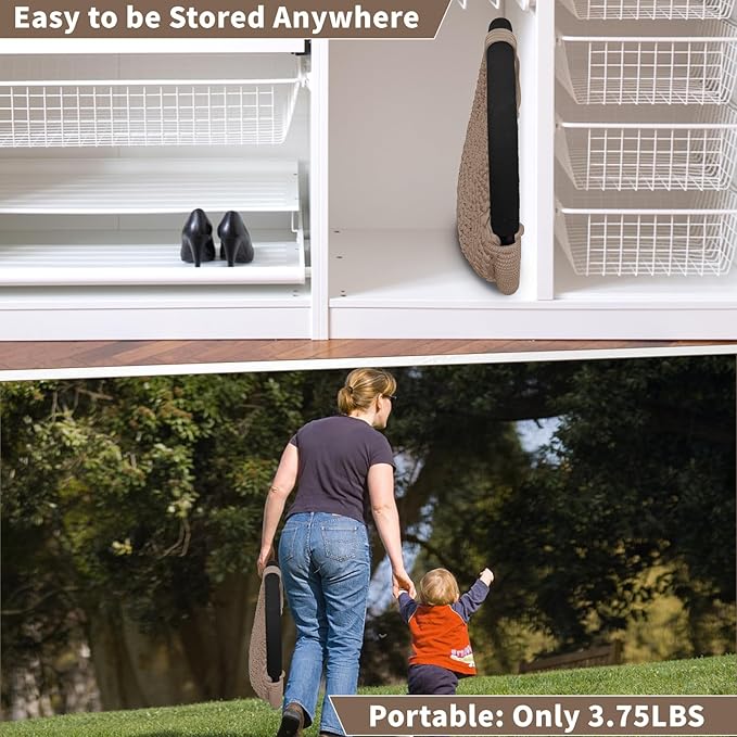 Hi-Na Kids Tree Swing Seat for Kids Rope Swing Seat, Indoor Swing for Kids Outdoor, Backyard Swing Tree Swing Seat Door Swing (Khaki)