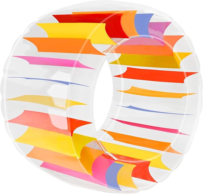Zcaukya 65"/47" Giant Inflatable Wheel Roller, Colorful Water Rolling Wheel Float for Kids Summer Swimming Pool Parties, Rolling on The Lawn, Indoor Outdoor Fun Toys for Games Supplies
