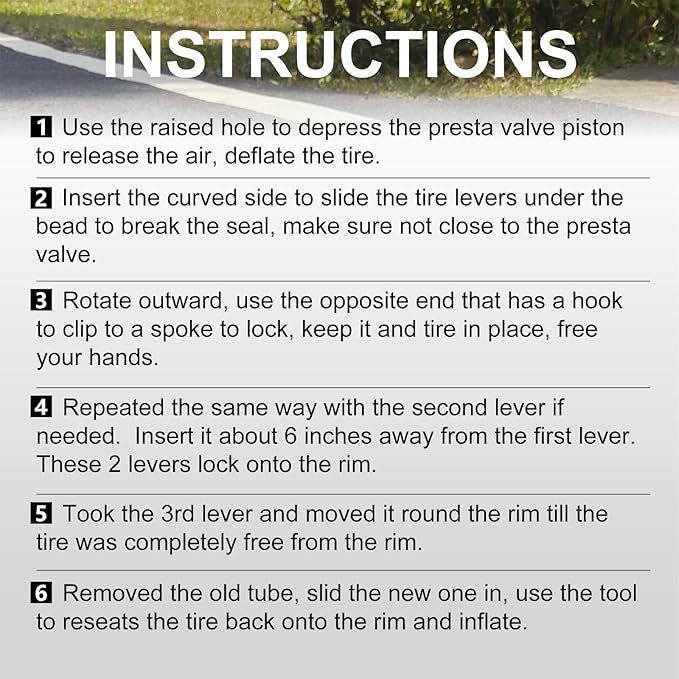 Ultra Strong Bicycle Tyre Levers, 2 Sets Compact Bike Tire Repair Kit, Sturdy Plastic Bike Tire Spoons Set, Reliable Cycling Changing Tools, Quick Repair Pry Bar Lever Kits, Red, Black