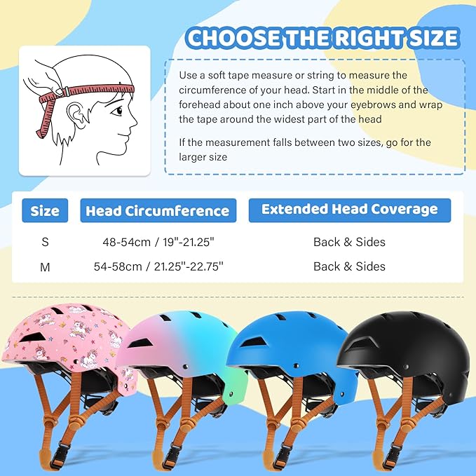 Kids Bike Helmet Ages 3-5-8-14, CPSC ASTM CPSIA Certified Toddler Helmet
