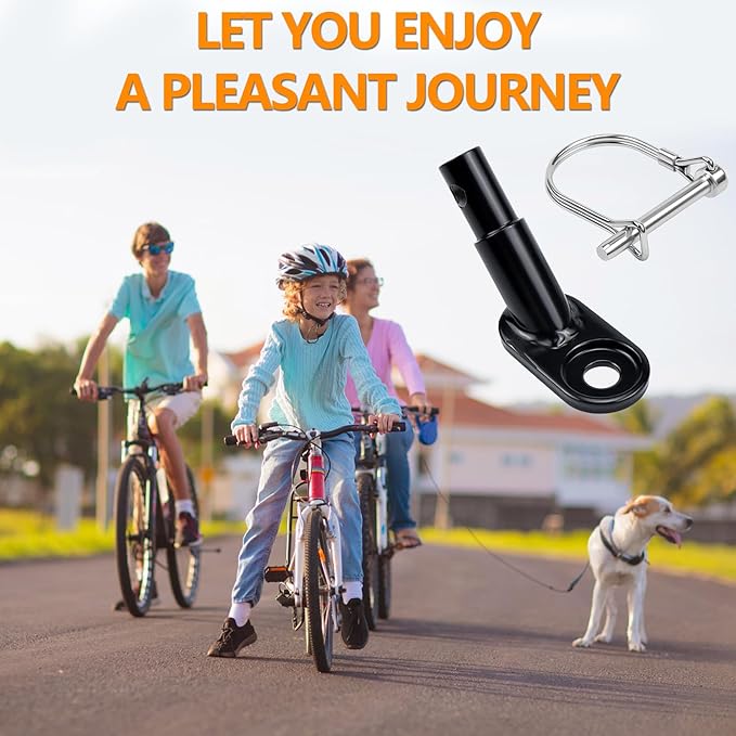 Bike Trailer Hitch Connector Coupler Bicycle Adapter for Children's Trailers,Cargo and Pet Bicycle Trailers,Black Adapter Accessories