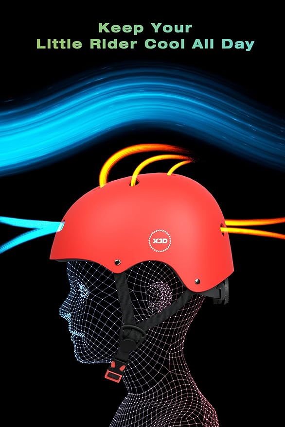 XJD Kids Bike Helmet,Multi-Sport Protective Gear Set for 3-5-8-14 Years Boys Girls with Knee and Elbow Pads Wrist Guards fit Roller Skates,Cycling,Skateboarding,Skating Scooter