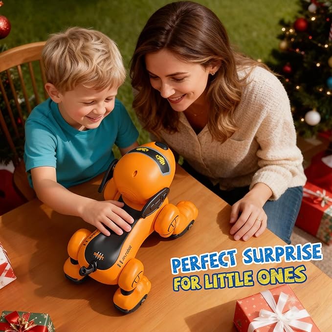 anysun Robot Dog for Kids, Remote Control Dog with Voice and Touch Interaction, Followable Programmable Dog Robot, Singing, Dancing, Talking, Smart Stunt Robot Dog Toy Gift for Boys Girls