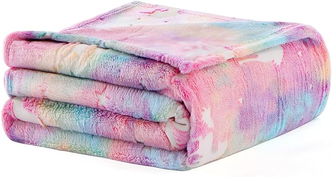 SALIMAH Glow in The Dark Blanket Unicorns Gifts for Girls, Toys for Girls Age 2 3 4 5 6 7 8 9 10 Year Old, Soft Kids Blankets Gifts for Grandkids Teens for Christmas Birthday, 50"x60"
