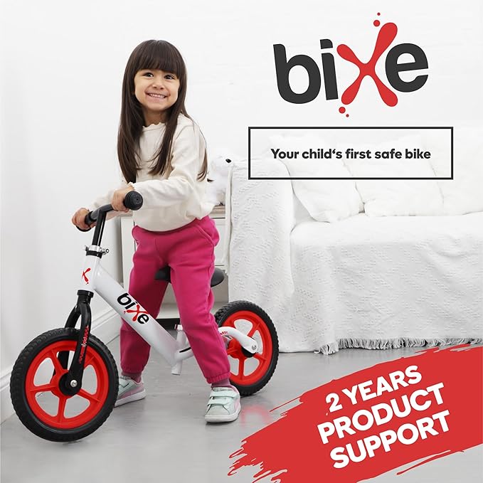 Balance Bike - 30.5 cm (12") Training Bikes for Kids and Toddlers - 1.8kg (4lbs) Kids' Balance Bike - Children Ages 3, 4, 5 - No Pedal Push Bicycle for Boys or Girls - Red