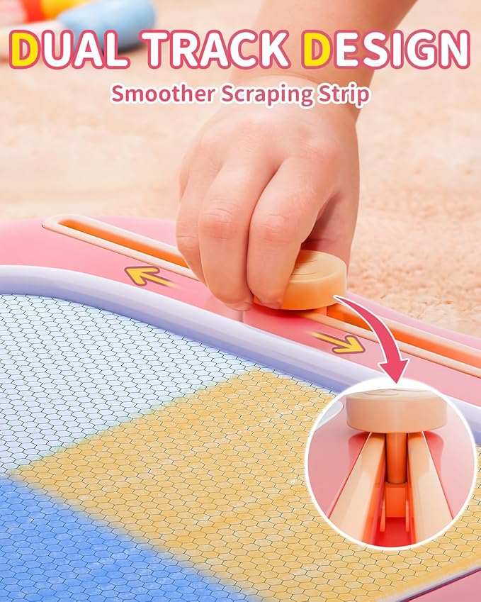 Magnetic Drawing Board Toddler Toys - Doodle Board for Toddlers 1-3 - Learning Educational Toy Etch Sketch Writing Doodle Board Age 2-4 Travel Games - Best Birthday Christmas Gifts for Girls