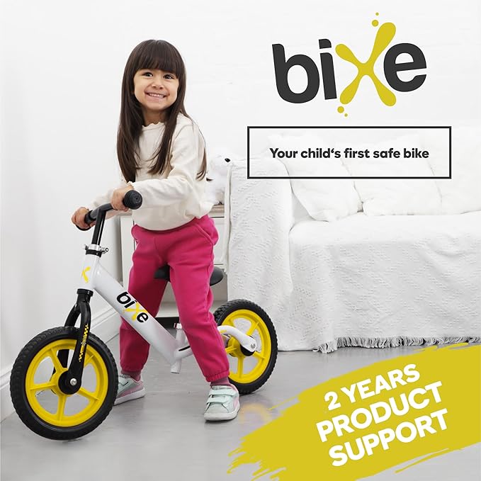 Balance Bike - 30.5 cm (12") Training Bikes for Kids and Toddlers - 1.8kg (4lbs) Kids' Balance Bike - Children Ages 3, 4, 5 - No Pedal Push Bicycle for Boys or Girls - Yellow
