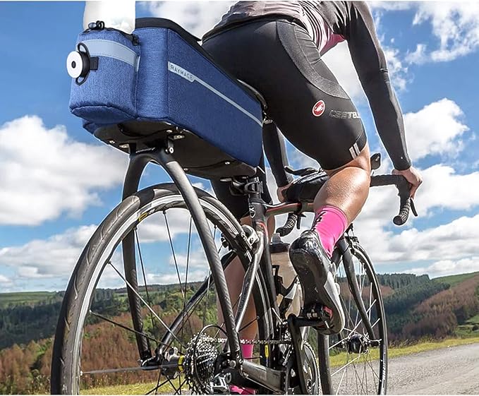 RAYMACE Bike Rear Rack Bag with Tail Light, Bike Truck Cooler Bag for Warm or Cold Items