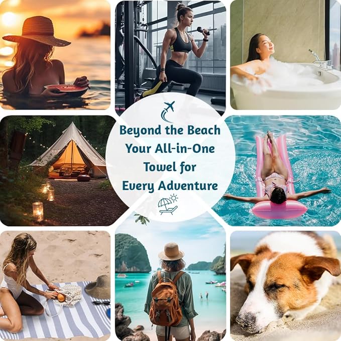 Urban Villa (Set of 6, 36x72 Inches Turkish Beach Towel Oversized Absorbent Extra Large - Sand Free Quick Dry Bath Towels - Lightweight Travel Cruise Camping Spa Towels - Pink