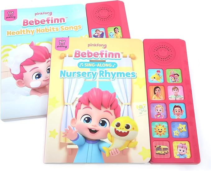 Pinkfong Bebefinn Sing-Along Nursery Rhymes Sound Book – 10 Button Musical Baby Shark Book for Toddlers 1-3 | Includes Songs from ‘Bebefinn Best Nursery Rhymes’ Digital Album (Amazon Music)