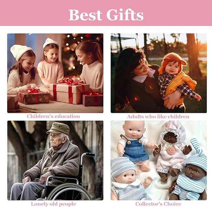 19.49 in Full Silicone Reborn Baby Dolls, 1:1 Lifelike Newborn Dolls Non Vinyl Realistic Reborn Toddler Dolls Boy Washable Sleeping Doll