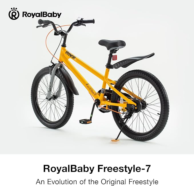 RoyalBaby Kids Bike EZ Balance to Pedal Dual Handbrake Toddlers Boys Girls Bicycle 12-20 Inch for Age 3-10 Years
