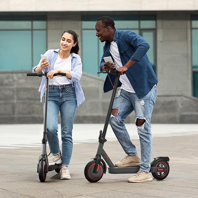 Electric Scooter for Adults | Aluminum Frame 19MPH & 25° Hill Climb | 15 Miles with Cruise Control | Dual Braking System & 8.5" Tires | 300LB Bearing Foldable Commuter Scooter for Teen Adult