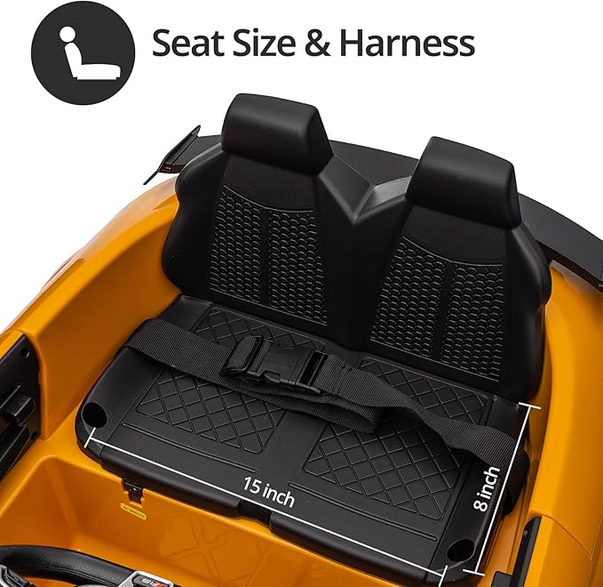 Licensed Audi Electric Kids Car, 12V Kids Ride-on Toy Car for Toddlers w/Remote - Yellow