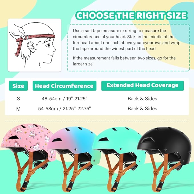 Kids Bike Helmet Ages 3-5-8-14, CPSC ASTM CPSIA Certified Toddler Helmet