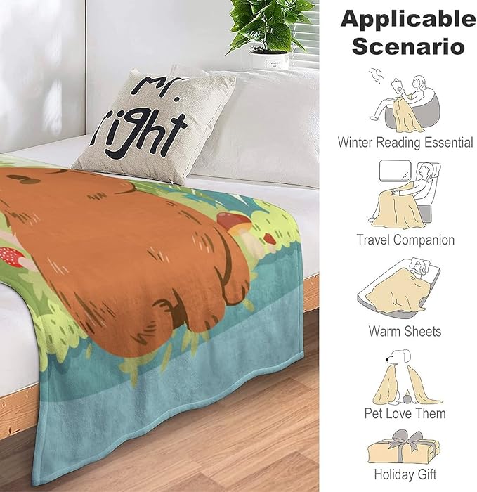 Personalized Blanket Gifts with Name - 60x50 Inches Cute Throw Blanket for Teens, Adults - Custom Light Green Soft Fuzzy Blankets for Bed, Couch & Travel