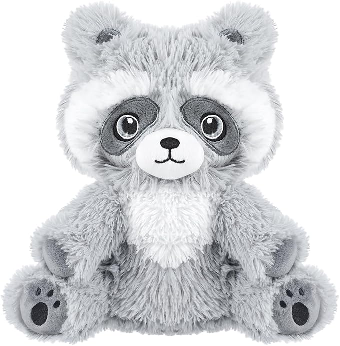 Heatable & Coolable Raccoon Stuffed Animal, Microwavable Heating Pad Plushies for Soothing & Relaxation, Heated Stuffed Animals with Lavender Scented, Stuffed Plush Raccoon Gifts