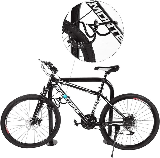 Titanker Bike Lock, Bicycle Lock 4 Feet Cable Lock 1/2 Inch Resettable Bike Lock Combination with Mounting Bracket, Bike Accessories for Bicycle, Electric Scooter, Motorcycle