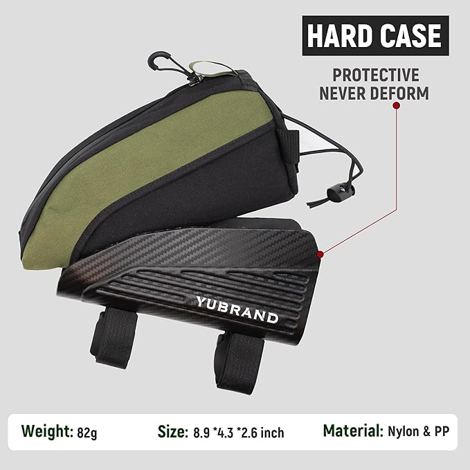 Removable Top Tube Bike Bag, Compatible With IPhone 16/15/14Pro and Phones Up To 6.9'', Waterproof Bike Bag for Bicycles