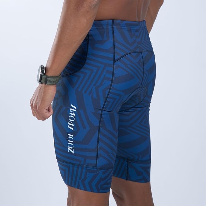 Zoot Men’s LTD 9-Inch Triathlon Shorts, Endurance Cycle Padded Shorts, for Swim, Bike, Run with Quick Drying UPF 50 + Fabric