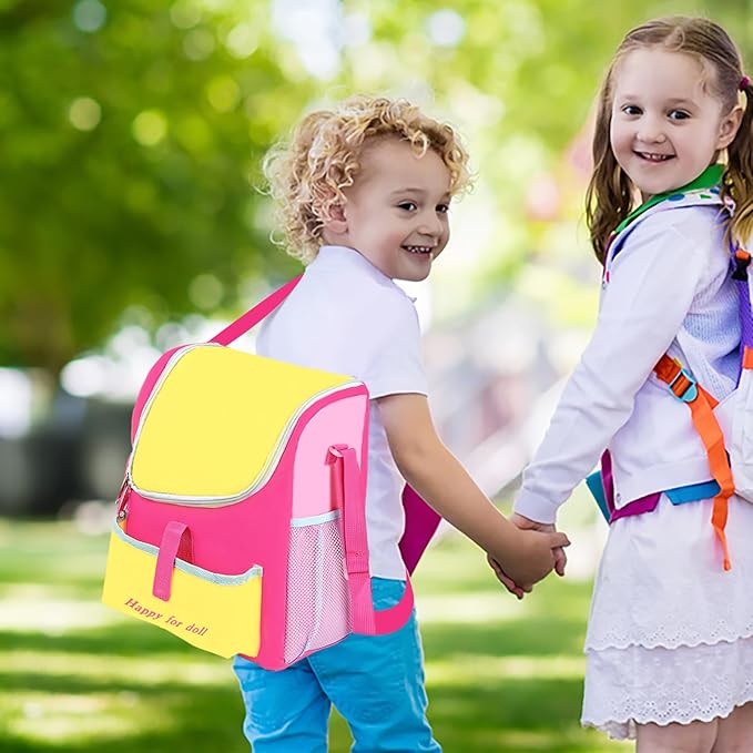 UNICORN ELEMENT 5 Item 18 Inch Dolls Bag Carrier Set and Accessories - Includes Clothes, Shoes, Hairband, Backpack and Toy Dog