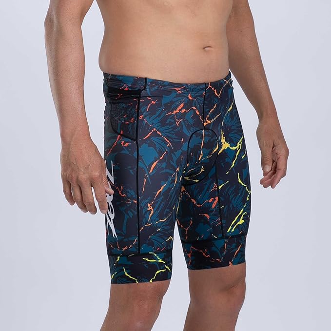 Zoot Men’s LTD 9-Inch Triathlon Shorts, Endurance Cycle Padded Shorts, for Swim, Bike, Run with Quick Drying UPF 50 + Fabric