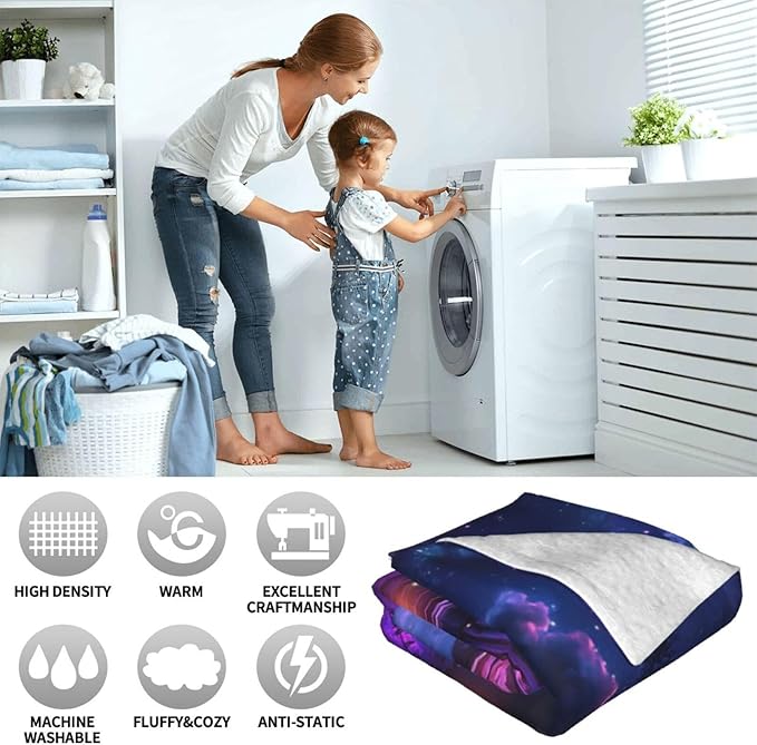 Train Blanket for Boys, Steam Train Flannel Throw Blanket, Lightweight Soft Cozy Fleece Stuff Blankets Gifts for Kids Girls Couch Sofa Bed 80" x 60"