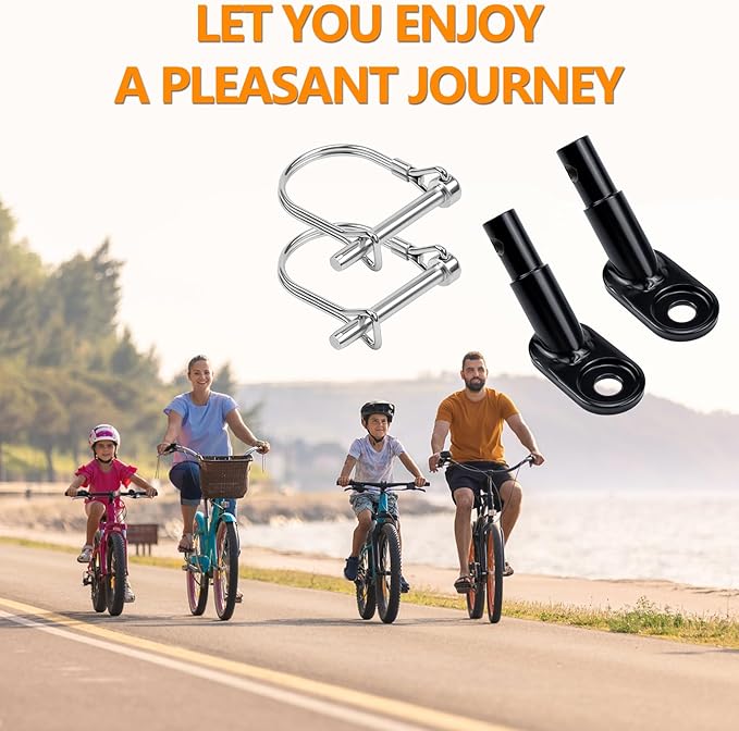 Bike Trailer Hitch Connector Coupler Bicycle Adapter for Children's Trailers,Cargo and Pet Bicycle Trailers,Black Adapter Accessories