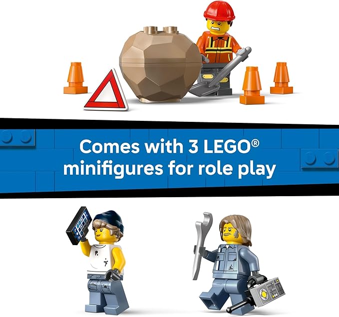 LEGO City Heavy-Duty Recovery Tow Truck with Crane Building Toy - Dump & Tow Truck Toys for Boys & Girls, Ages 8+ - Pretend Play Set for Kids - Gift Idea for Birthdays & Holidays - 60467