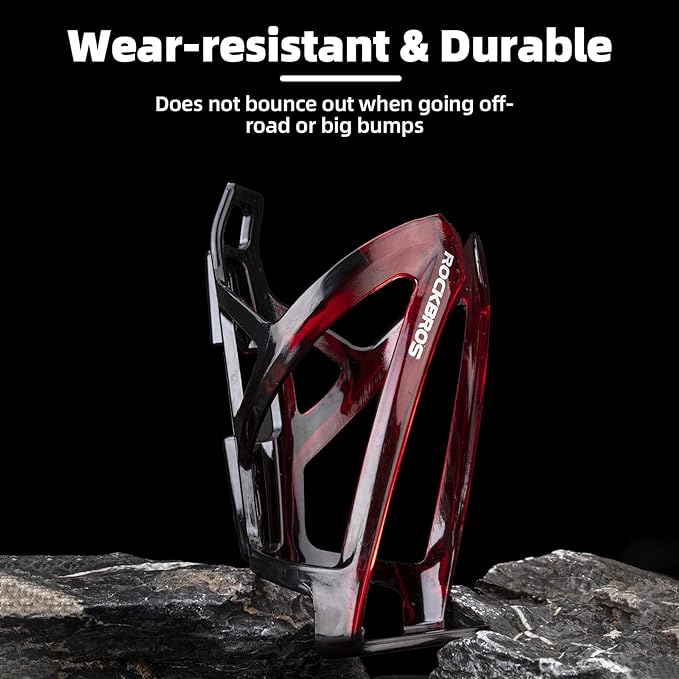 ROCKBROS Bike Water Bottle Holder Ultra-Light Bicycle Bottle Cages with Screws Tool, Universal Bike Cup Holder Rack for Road MTB Bikes