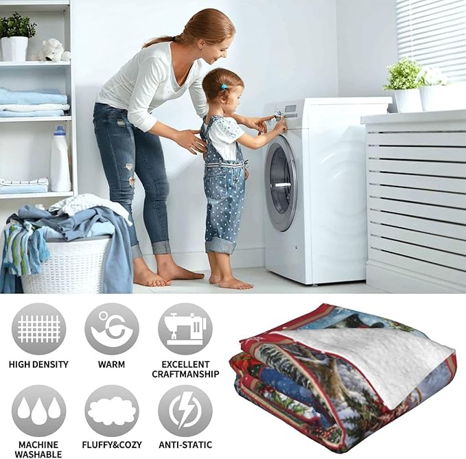 Christmas Snowman Blanket for Women, Snowman Decor Fleece Blanket Gifts for Boys Girls, Warm Cozy Soft Flannel Christmas Stuff for Bed Sofa Couch 60" x 50"