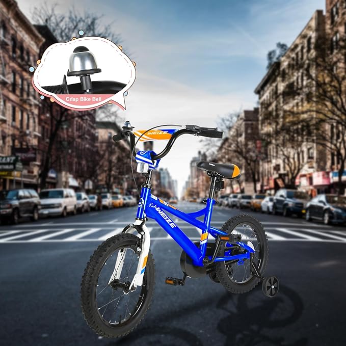 WEIZE Kids Bike,14 16 20 Inch Children Bicycle for Boys Girls Ages 3-12 Years Old, Rider Height 32-60 Inch, Coaster Brake, Multiple Color Options