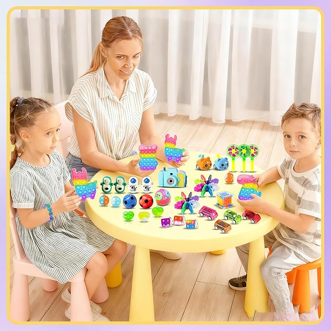 1000pcs Party Favors for Kids, Fidget Toys Pack, Birthday Gifts, Classroom Prize Boxes, Treasure Box, Goodie Bag Stuffers,Carnival Prizes, Easter Eggs Fillers