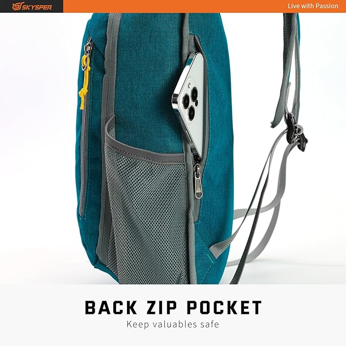 SKYSPER Small Daypack 10L Hiking Backpack Packable Lightweight Travel Day Pack for Women Men