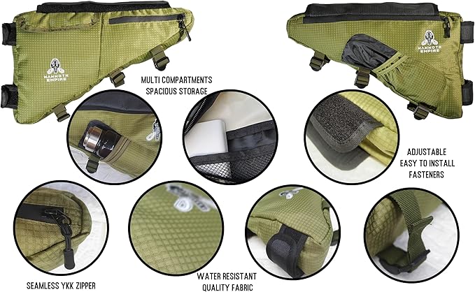 RNS Triangle Frame Bag - Bikepacking Bag for Mountain Bikes, Bike Storage and Pouch