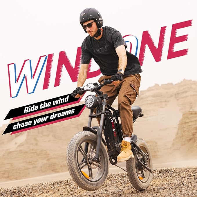 E2/K20 Electric Bike for Adults, 48V 13Ah/15Ah Battery, Up to 28 MPH & 46.6/60 Miles (PAS), 750/1000W Peak Ebike with All-Terrain 20"/26'' Fat Tires, UL Certified, Moped E-Bike