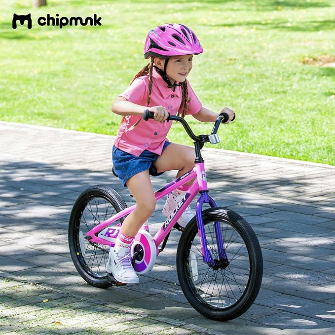 Chipmunk Kids Bike Toddlers 12 14 16 18 Inch Wheel Bicycle Beginners Boys Girls Ages 3-11 Years, Multiple Color Options