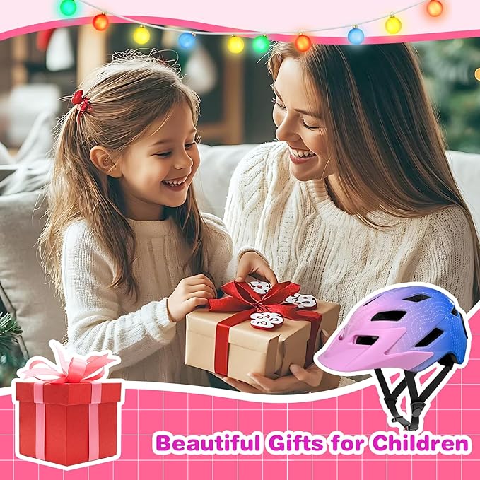 Kids Bike Helmet with LED Lights, Remote Control Turn Signals Safety Helmet Back Light for Youth Mountain Cycling Scooter Skateboarding, Adjustable and Lightweight for Boys Girls